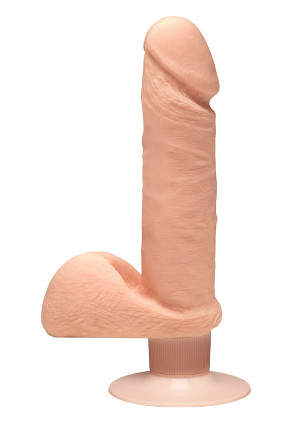 The D 7" Perfect D Vibrating w/ Balls | Vanilla