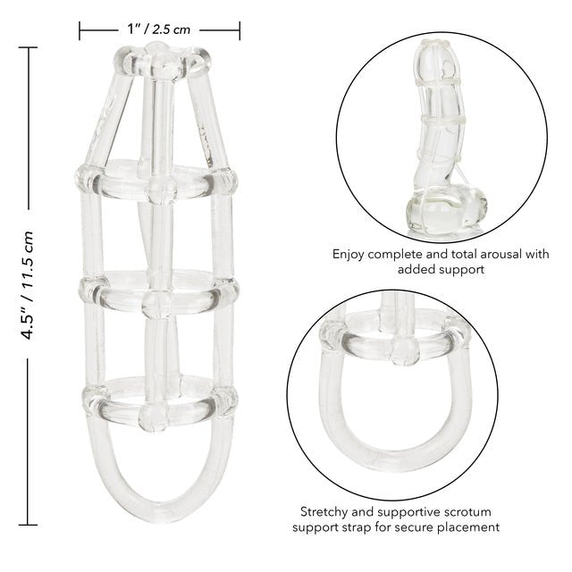 Cock Cage Enhancer - Clear | Shop Lowest Prices at Funlove.com