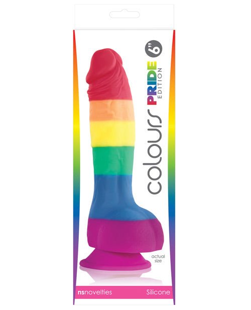 Colours Pride Edition 6" Dong W/suction Cup | Shop Lowest Prices at Funlove.com