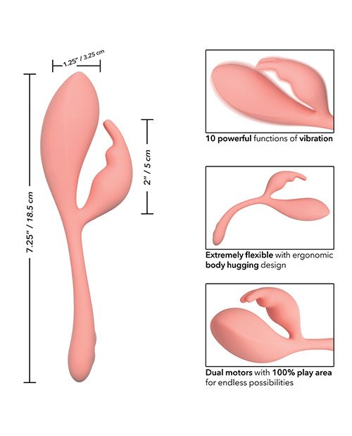 Elle Liquid Silicone Bunny - Pink | Shop Lowest Prices at Funlove.com