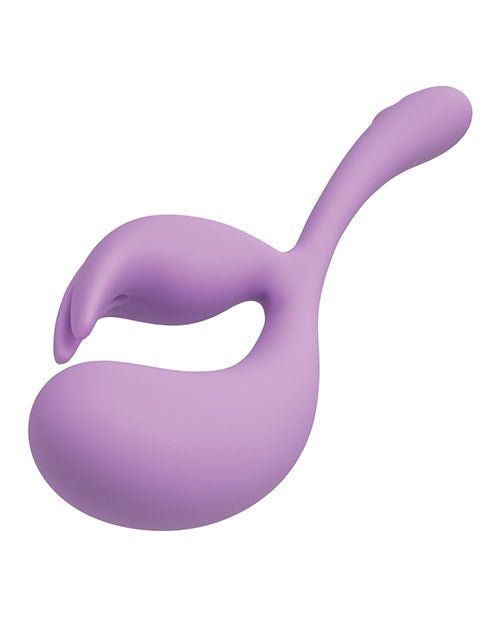 Elle Liquid Silicone Dual Flicker - Purple | Shop Lowest Prices at Funlove.com