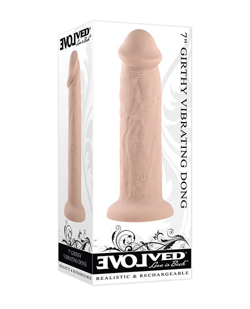 Evolved 7" Girthy Vibrating Dong | Shop Lowest Prices at Funlove.com