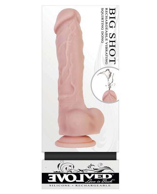 Evolved Big Shot Vibrating & Squirting Dong | Shop Lowest Prices at Funlove.com