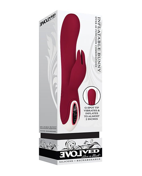 Evolved Inflatable Bunny Dual Stim Rechargeable | Shop Lowest Prices at Funlove.com