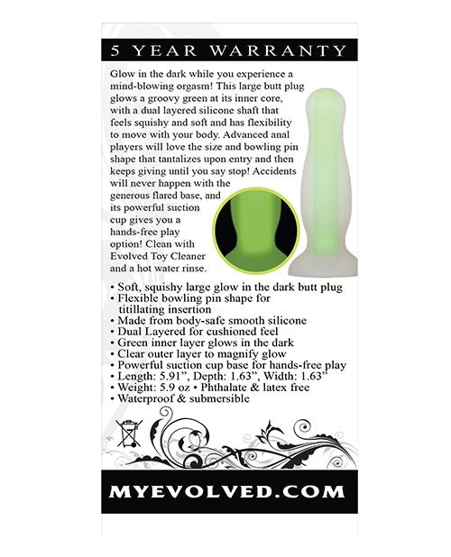 Evolved Luminous Anal Plug Large | Shop Lowest Prices at Funlove.com