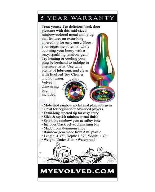 Evolved Rainbow Metal Plug | Shop Lowest Prices at Funlove.com