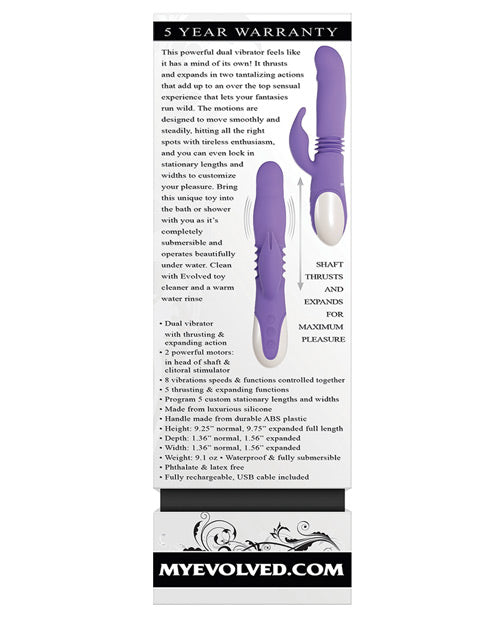 Evolved Thick & Thrust Bunny Dual Stim Rechargeable | Shop Lowest Prices at Funlove.com
