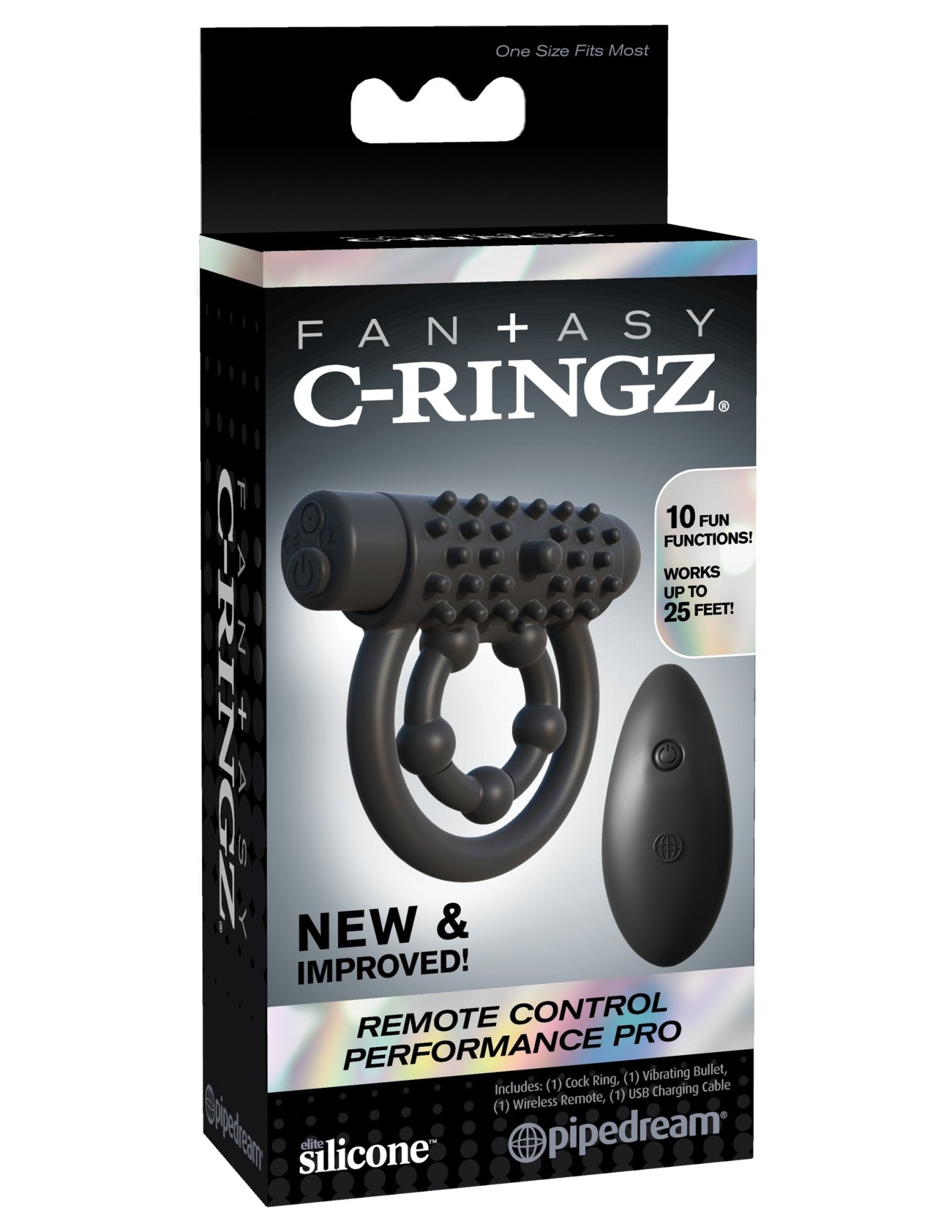 Fantasy C - ringz Remote Control Performance Pro - Black | Shop Lowest Prices at Funlove.com