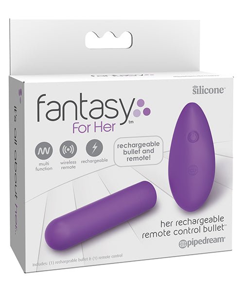 Fantasy For Her Rechargeable Remote Control Bullet - Purple | Shop Lowest Prices at Funlove.com