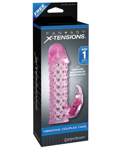 Fantasy X - tensions Vibrating Couples Cage - Pink | Shop Lowest Prices at Funlove.com
