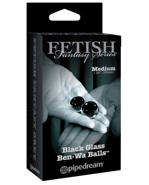Fetish Fantasy Limited Edition Black Glass Ben - wa Balls | Shop Lowest Prices at Funlove.com