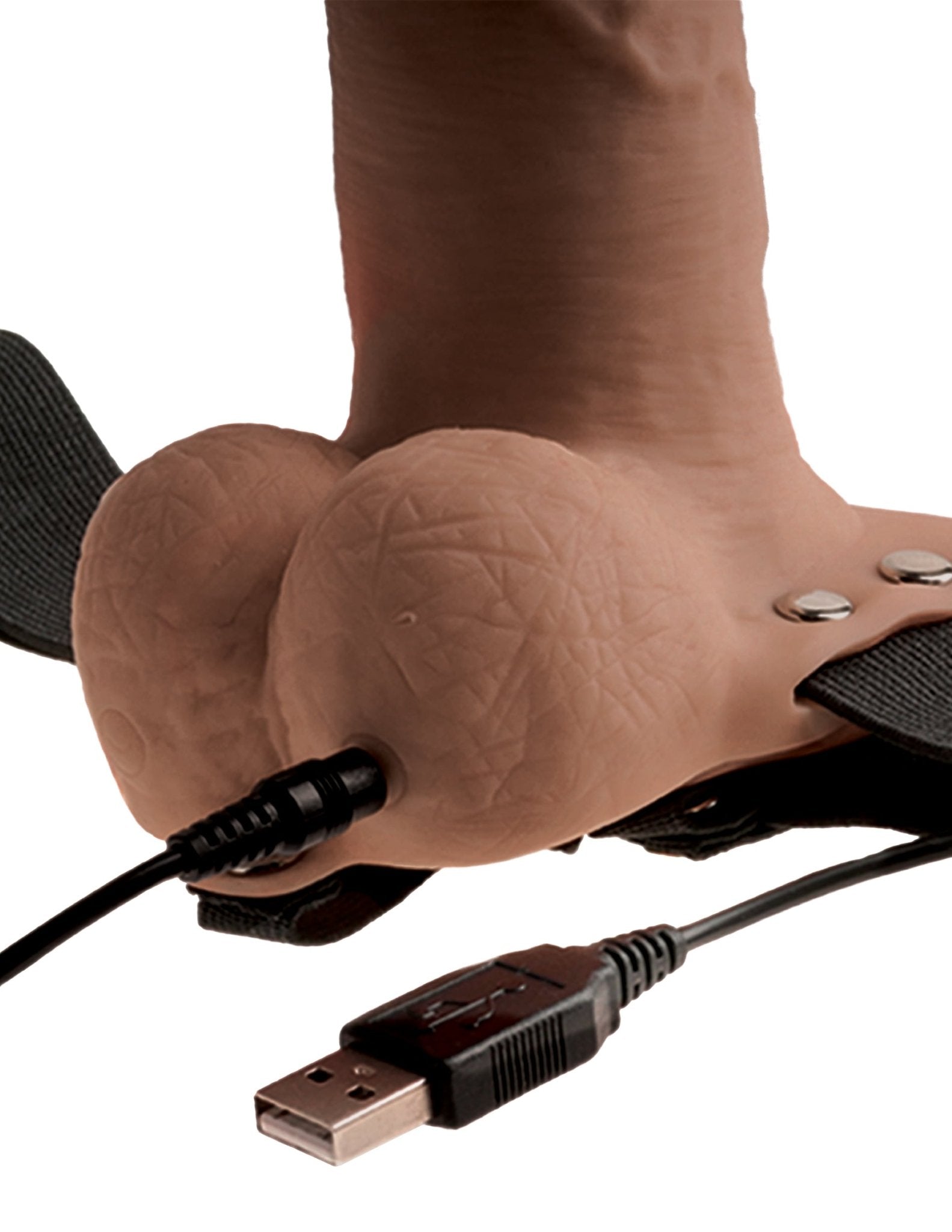 Fetish Fantasy Series 6" Hollow Rechargeable Strap On W/balls | Shop Lowest Prices at Funlove.com