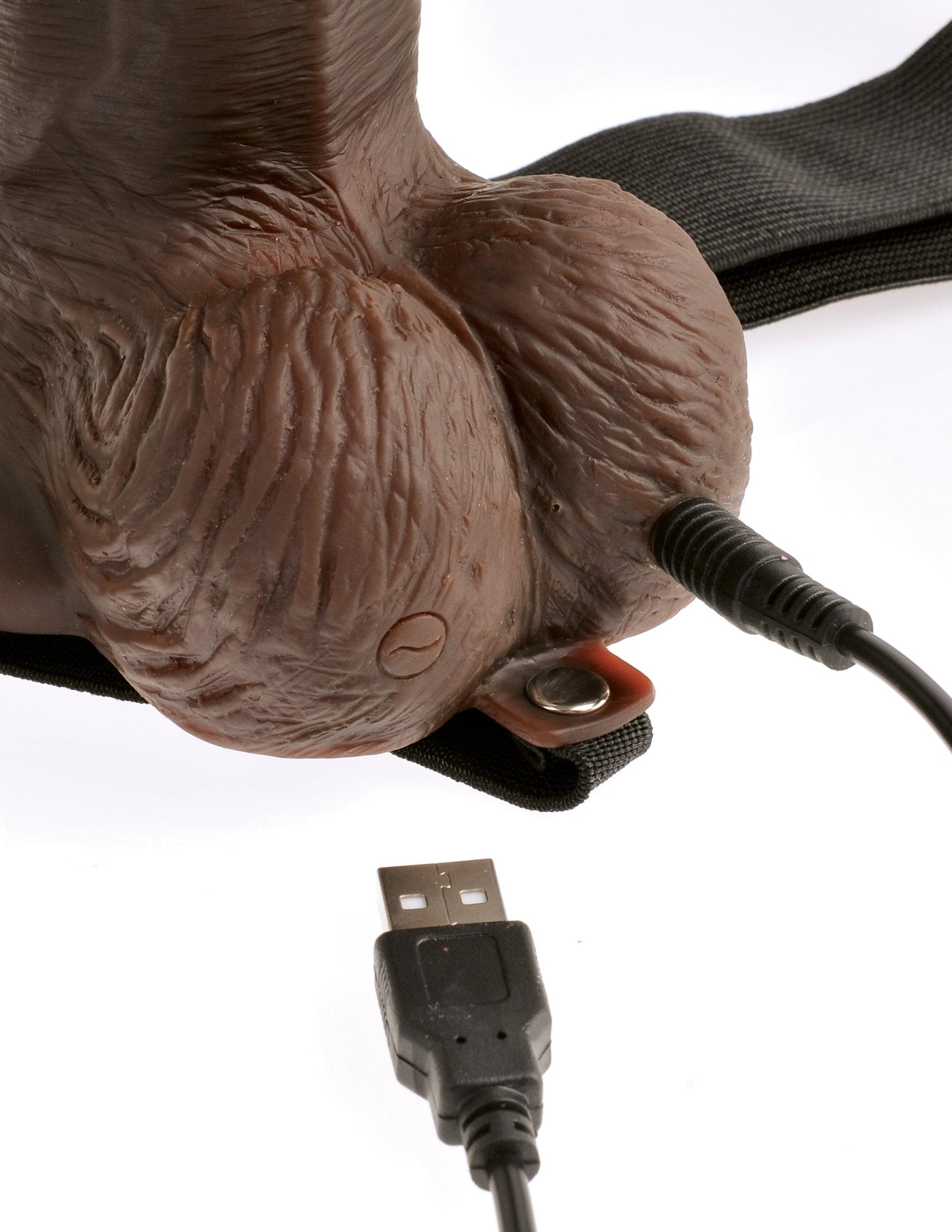 Fetish Fantasy Series 8" Hollow Rechargeable Strap On W/remote - Brown | Shop Lowest Prices at Funlove.com