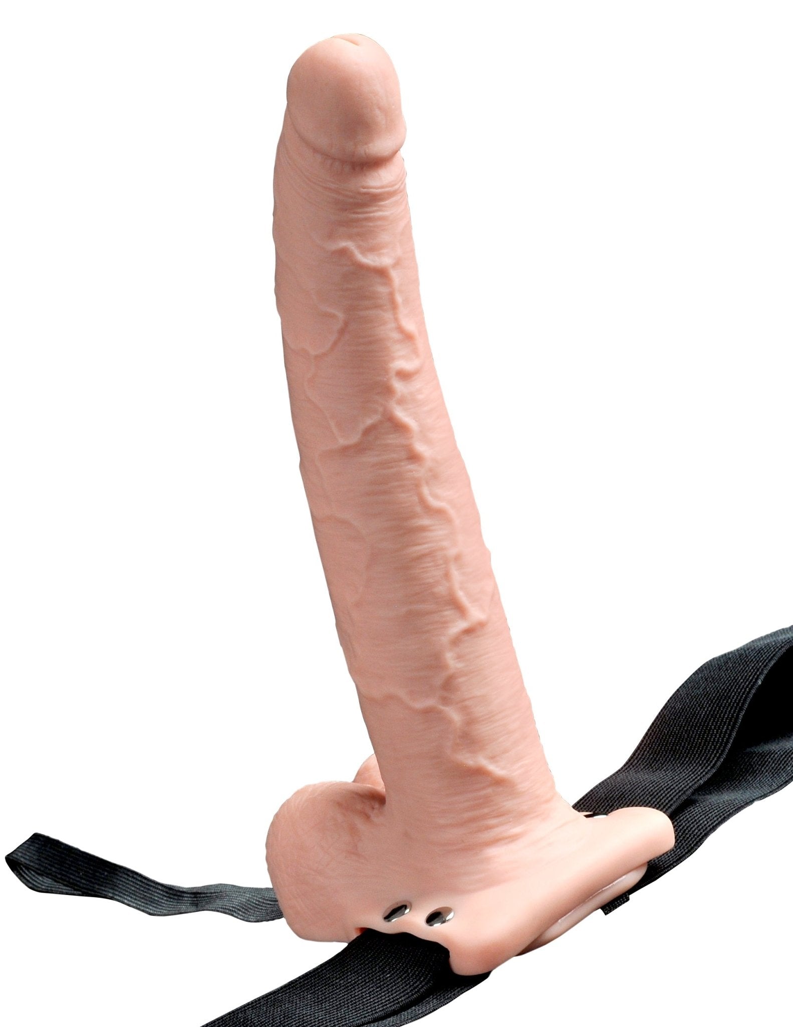 Fetish Fantasy Series 9" Hollow Rechargeable Strap On W/balls - Flesh | Shop Lowest Prices at Funlove.com