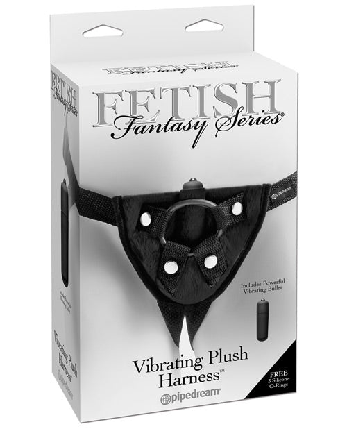 Fetish Fantasy Series Vibrating Plush Harness - Black | Shop Lowest Prices at Funlove.com