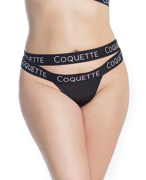 Fine Lace Back W/double Strap Waistband Black Xl | Shop Lowest Prices at Funlove.com