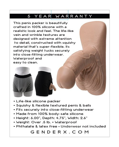 Gender X 4" Silicone Packer | Shop Lowest Prices at Funlove.com