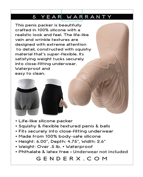 Gender X 4" Silicone Packer | Shop Lowest Prices at Funlove.com