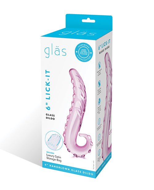 Glas 6" Lick - it Glass Dildo | Shop Lowest Prices at Funlove.com