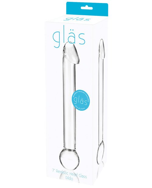 Glas 7" Realistic Head Glass Dildo | Shop Lowest Prices at Funlove.com