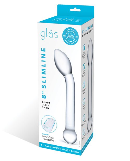 Glas 8" Slimline G - spot Glass Dildo | Shop Lowest Prices at Funlove.com