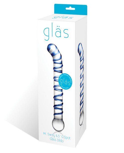 Glas Mr. Swirly 6.5" G - spot Glass Dildo | Shop Lowest Prices at Funlove.com
