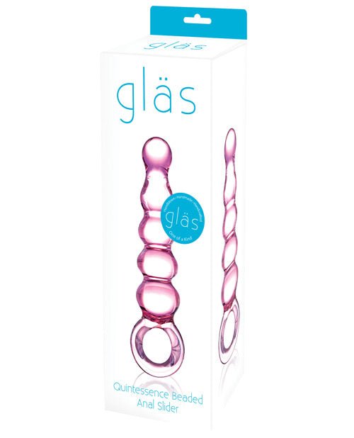 Glas Quintessence Beaded Glass Anal Slider | Shop Lowest Prices at Funlove.com