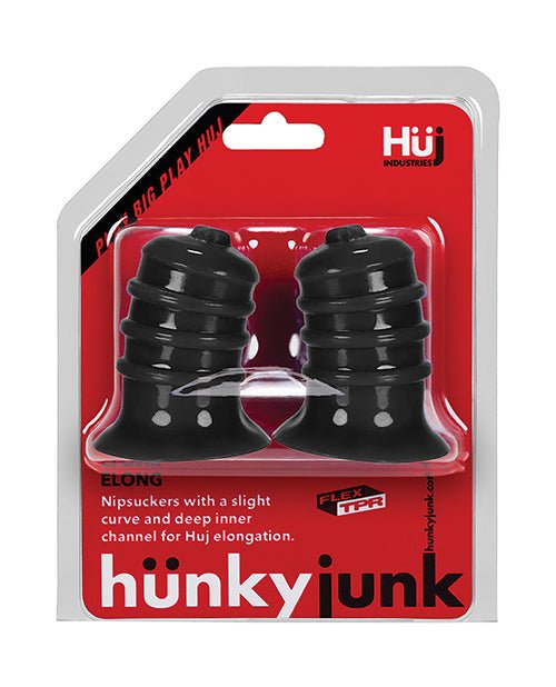 Hunky Junk Elong Nipsuckers - Black | Shop Lowest Prices at Funlove.com