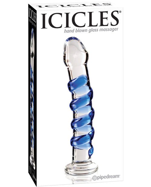 Icicles No. 5 Hand Blown Glass Massager | Shop Lowest Prices at Funlove.com