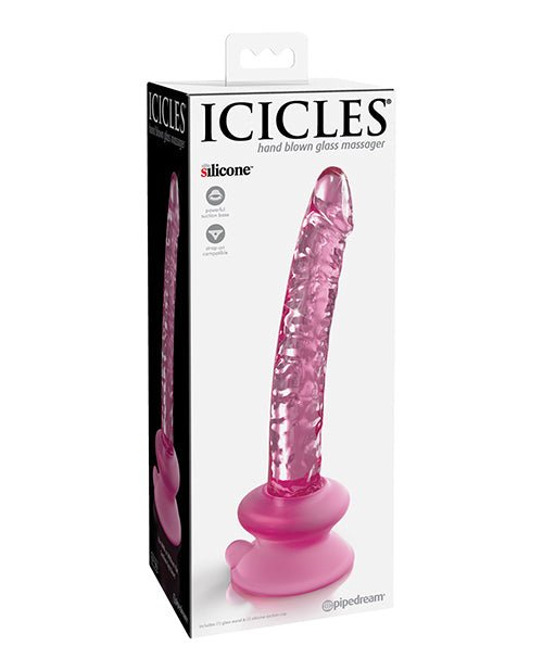 Icicles No. 86 Hand Blown Glass Dildo w/suction Cup | Shop Lowest Prices at Funlove.com