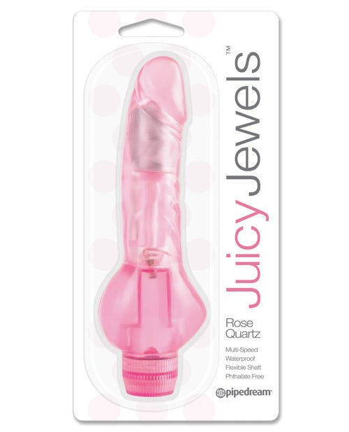 Juicy Jewels Rose Quartz Vibrator - Pink | Shop Lowest Prices at Funlove.com
