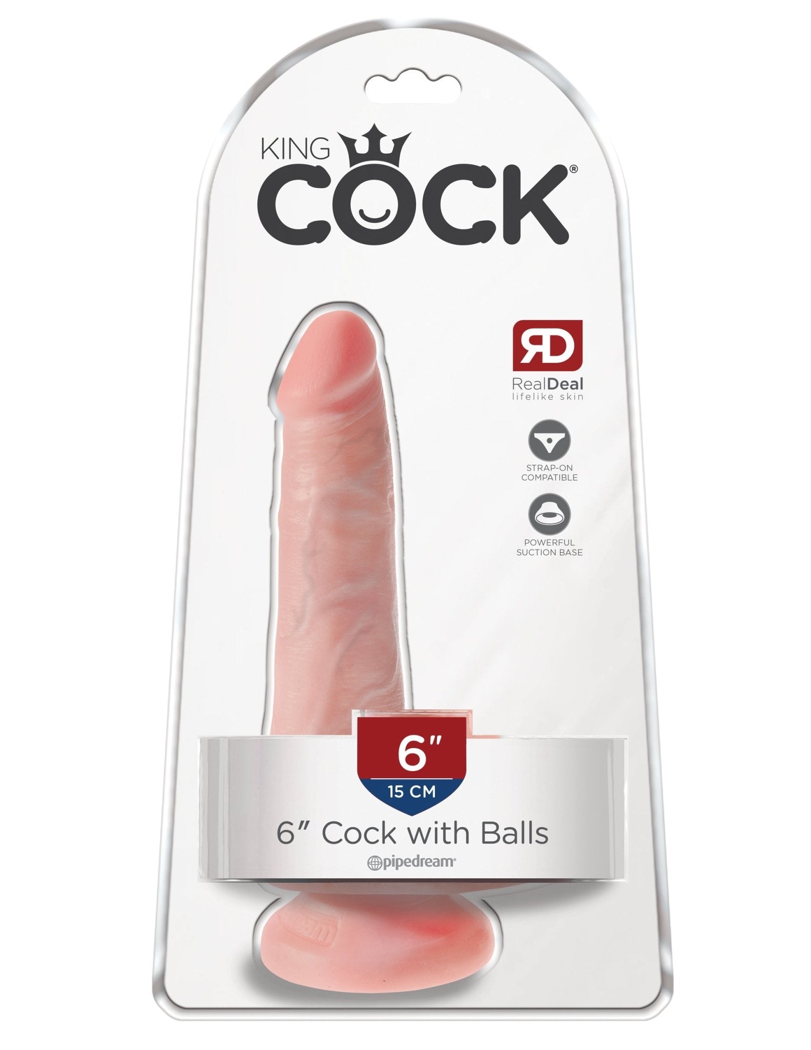 King Cock 6" Cock w/ Balls | Shop Lowest Prices at Funlove.com