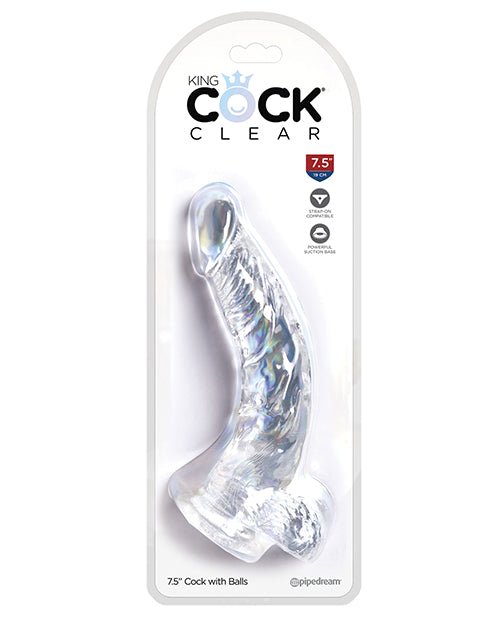 King Cock Clear Cock W/balls | Shop Lowest Prices at Funlove.com