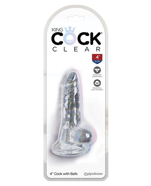 King Cock Clear Cock W/balls | Shop Lowest Prices at Funlove.com