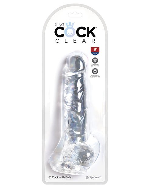 King Cock Clear Cock W/balls | Shop Lowest Prices at Funlove.com