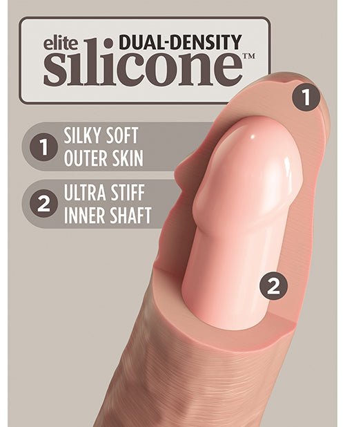 King Cock Elite 6" Dual Density Silicone Cock | Shop Lowest Prices at Funlove.com