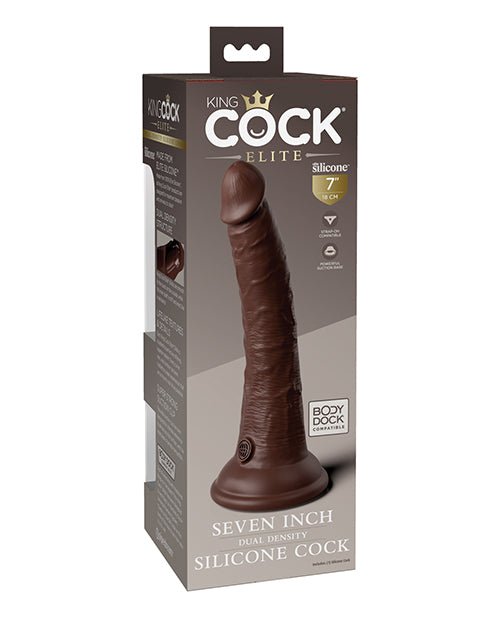 King Cock Elite 7" Dual Density Silicone Cock | Shop Lowest Prices at Funlove.com