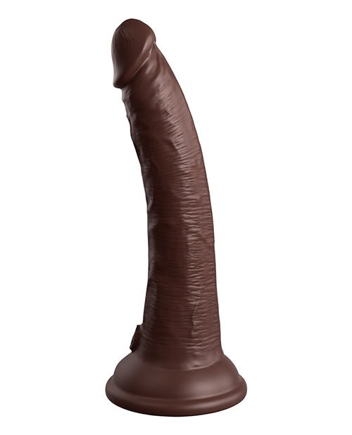 King Cock Elite 7" Dual Density Vibrating Silicone Cock W/remote | Shop Lowest Prices at Funlove.com