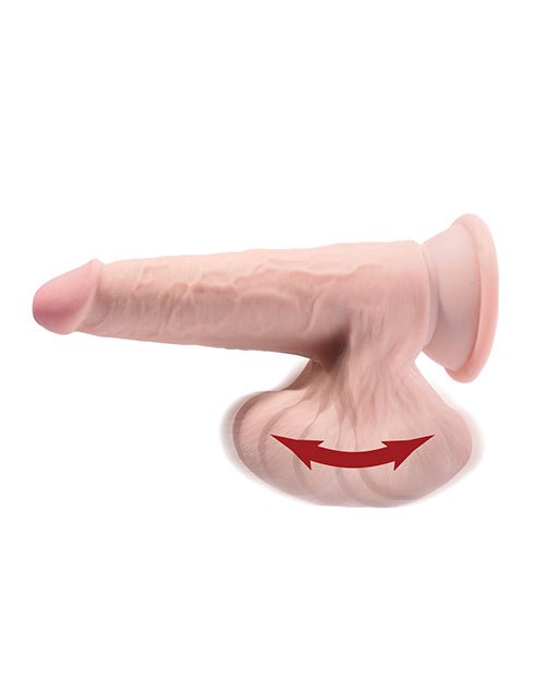 King Cock Plus Triple Density Cock W/swinging Balls - Ivory | Shop Lowest Prices at Funlove.com