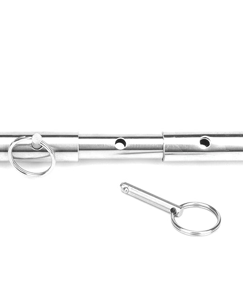 Lux Fetish Expandable Bar Spreader Set W/leatherette Cuffs | Shop Lowest Prices at Funlove.com