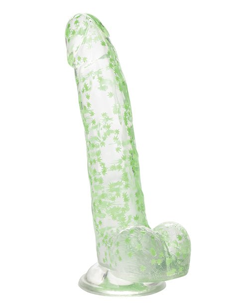 Naughty Bits I Leaf Dick Glow In The Dark Weed Leaf Dildo | Shop Lowest Prices at Funlove.com
