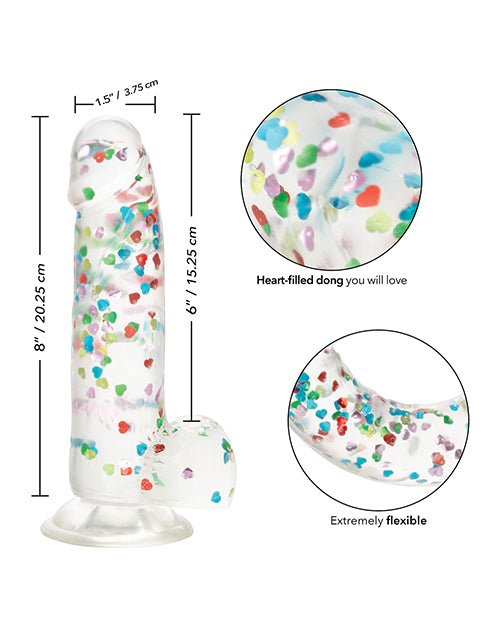 Naughty Bits I Love Dick Heart Filled Dong - Multicolor | Shop Lowest Prices at Funlove.com