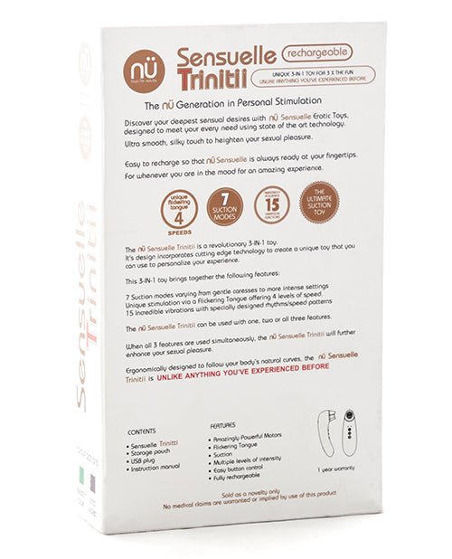 Nu Sensuelle Trinitii Tongue Vibe | Shop Lowest Prices at Funlove.com