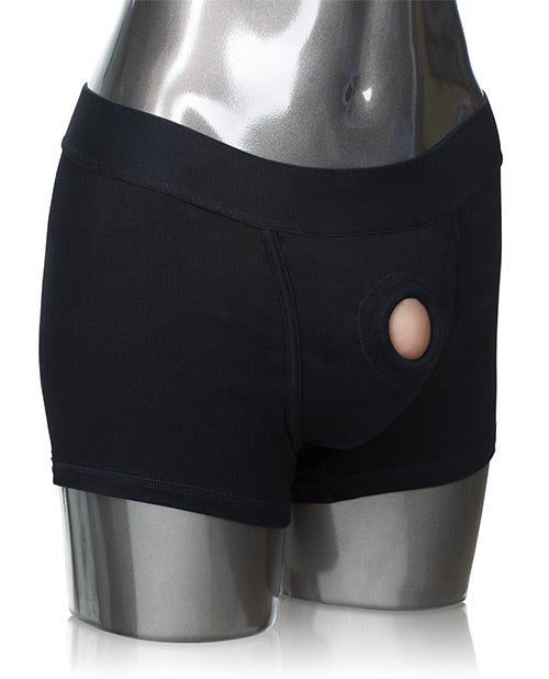Packer Gear Boxer Brief Harness - Black | Shop Lowest Prices at Funlove.com