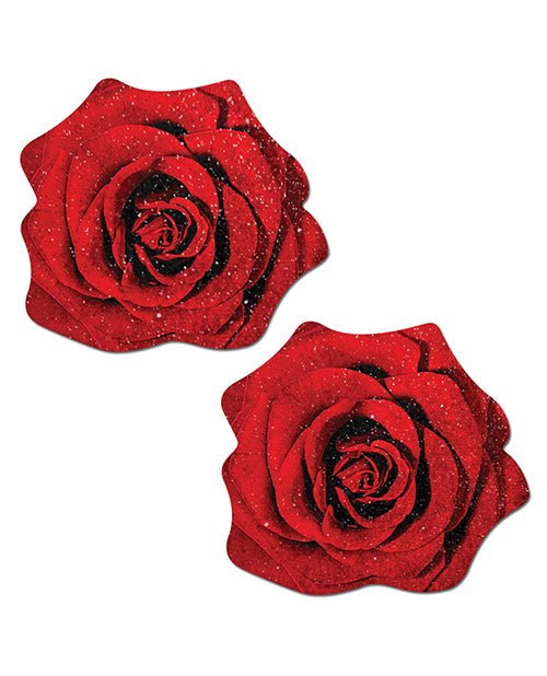 Pastease Glitter Velvet Blooming Rose - Red O/s | Shop Lowest Prices at Funlove.com