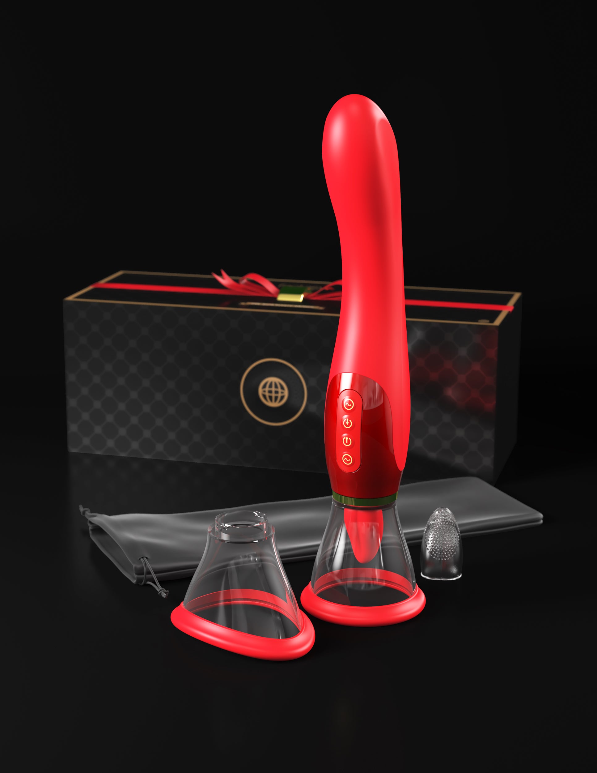 Fantasy For Her Ultimate Pleasure 24k Gold Seasonal Luxury Edition W/travel Bag Luxury Box - Red
