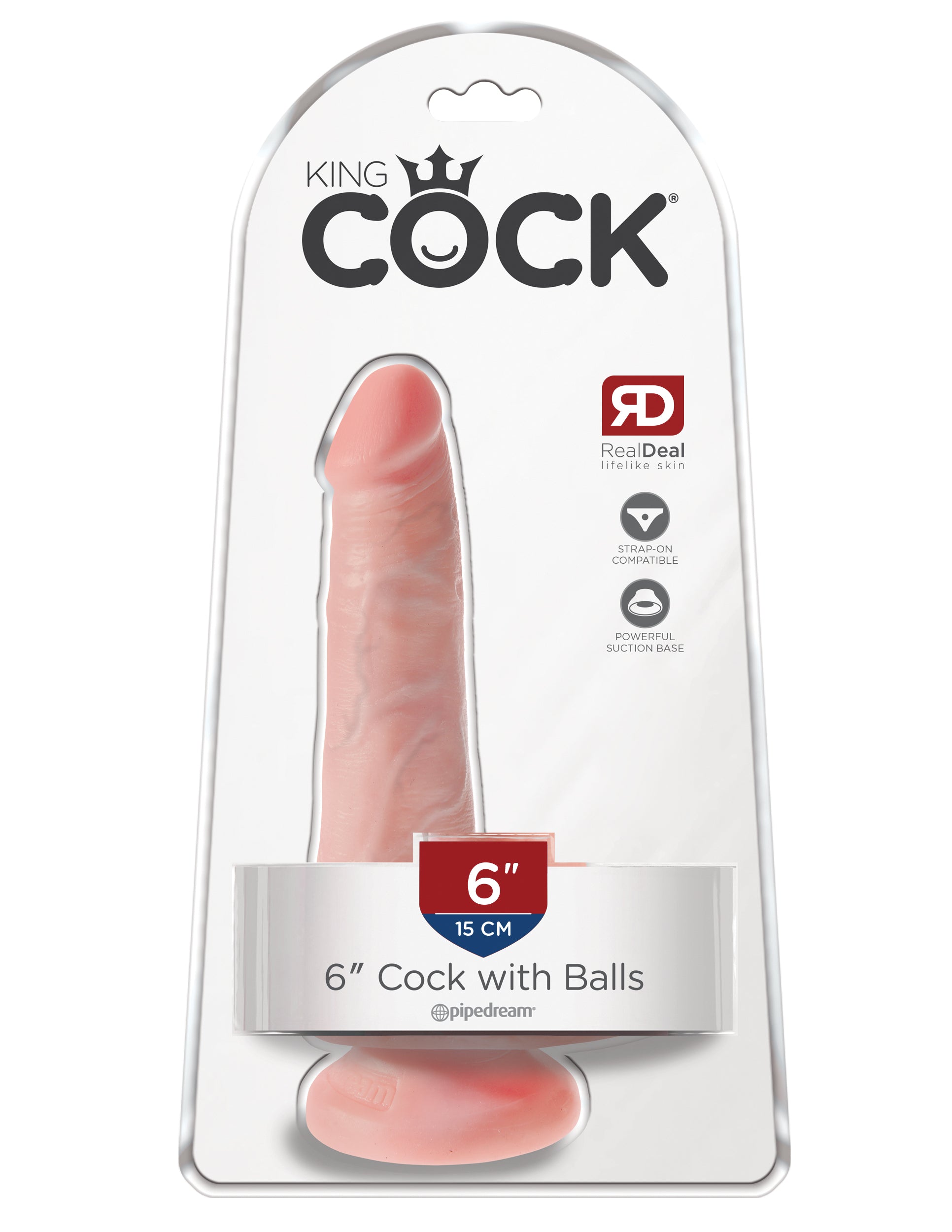 King Cock 6" Cock w/ Balls