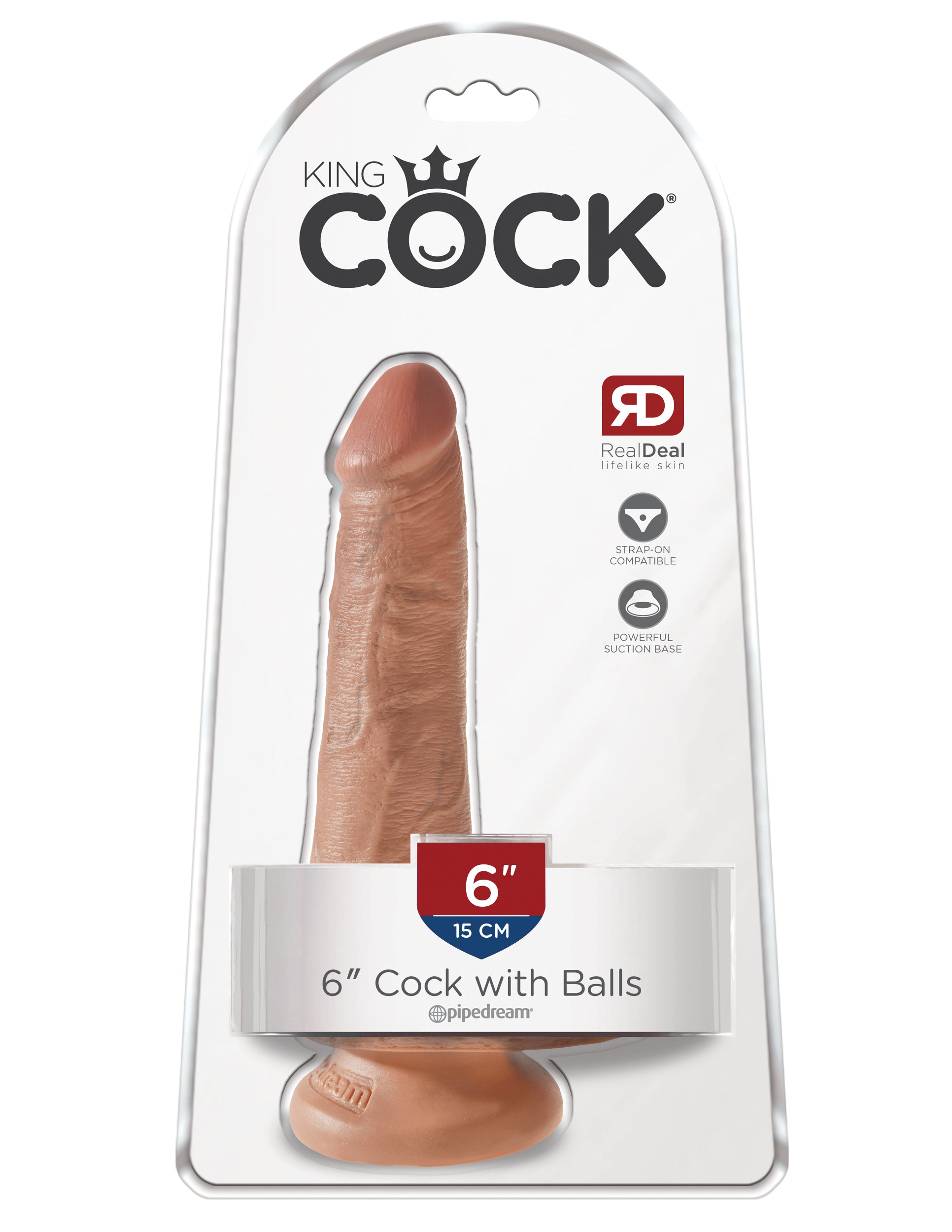 King Cock 6" Cock w/ Balls