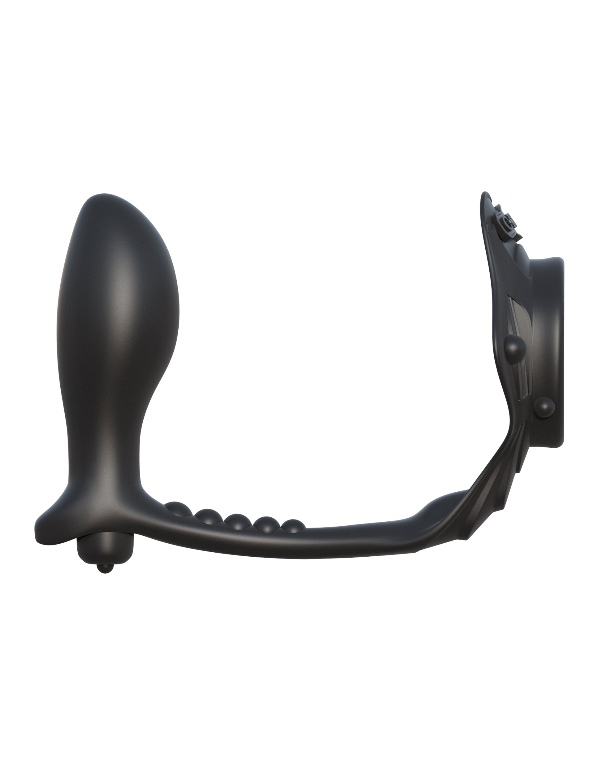 Fantasy C-ringz Rock Hard Ass-gasm Vibrating Ring - Black