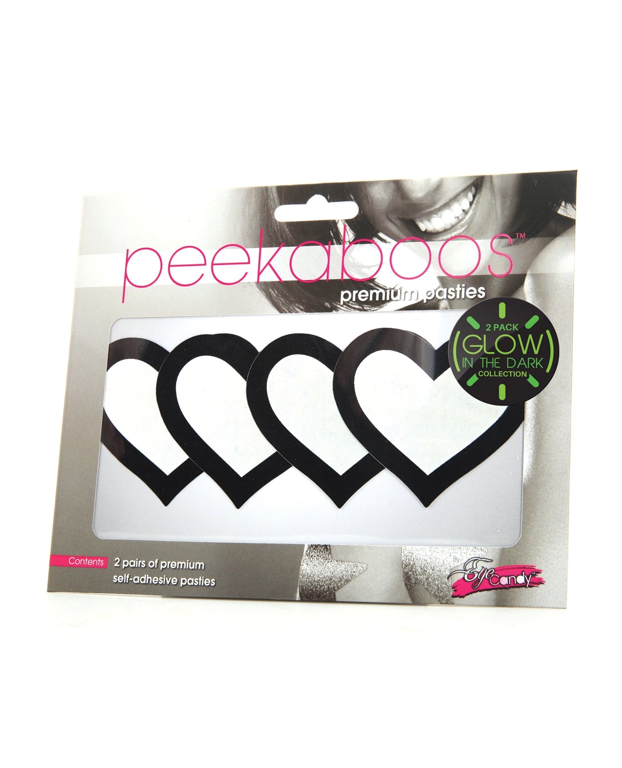 Peekaboo Glow In The Dark Hearts - Pack Of 2 | Shop Lowest Prices at Funlove.com